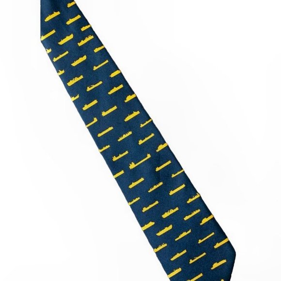 Military Ships Silk General Dynamics Necktie New